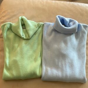 Soft knit turtle necks